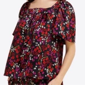 Draper James Maren Ribbon Flower Top Size XL